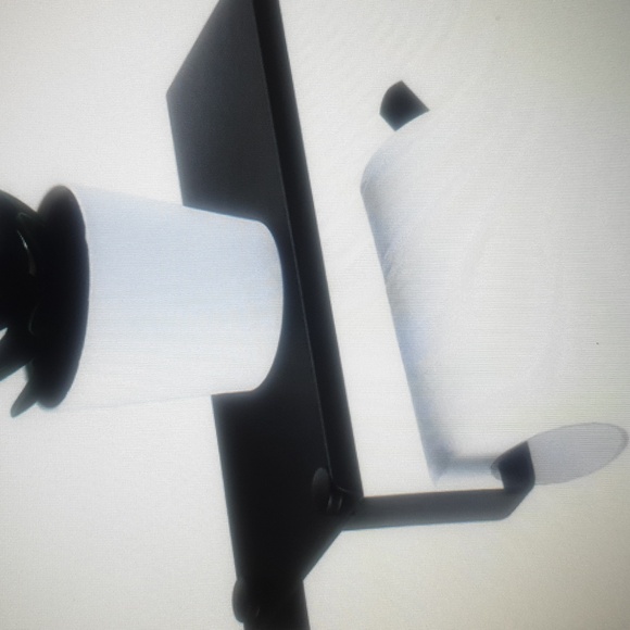 Toilet paper holder and shelf set - Picture 2 of 6